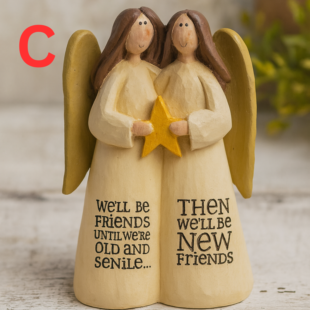 Hand-Carved Sister & Friendship Angels | Meaningful Keepsake Figurines | 5 Styles to Choose From