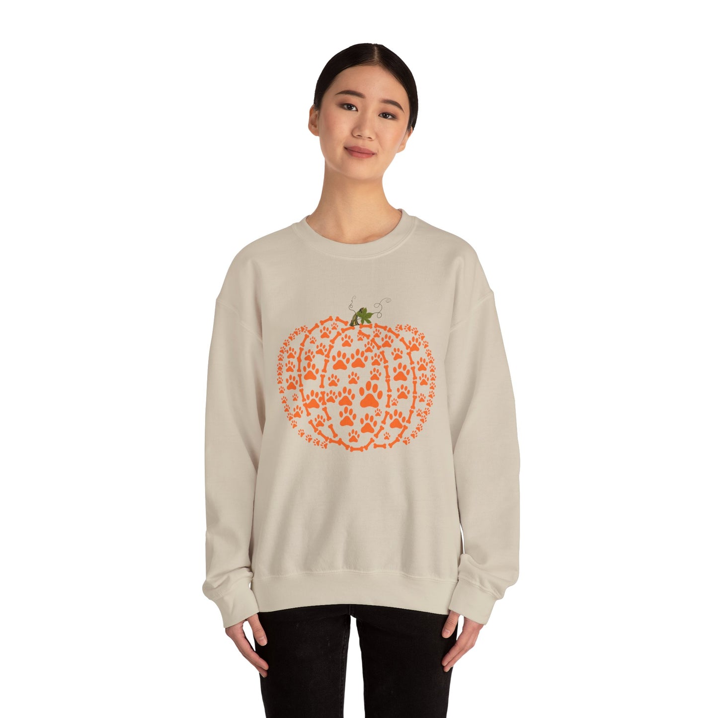 Pawprint Pumpkin Heavy Blend™ Sweatshirt