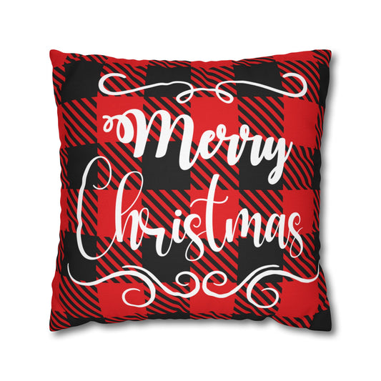 Christmas | "Merry Christmas" Square Pillow Cover (Available in 14", 16", 18", and 20")