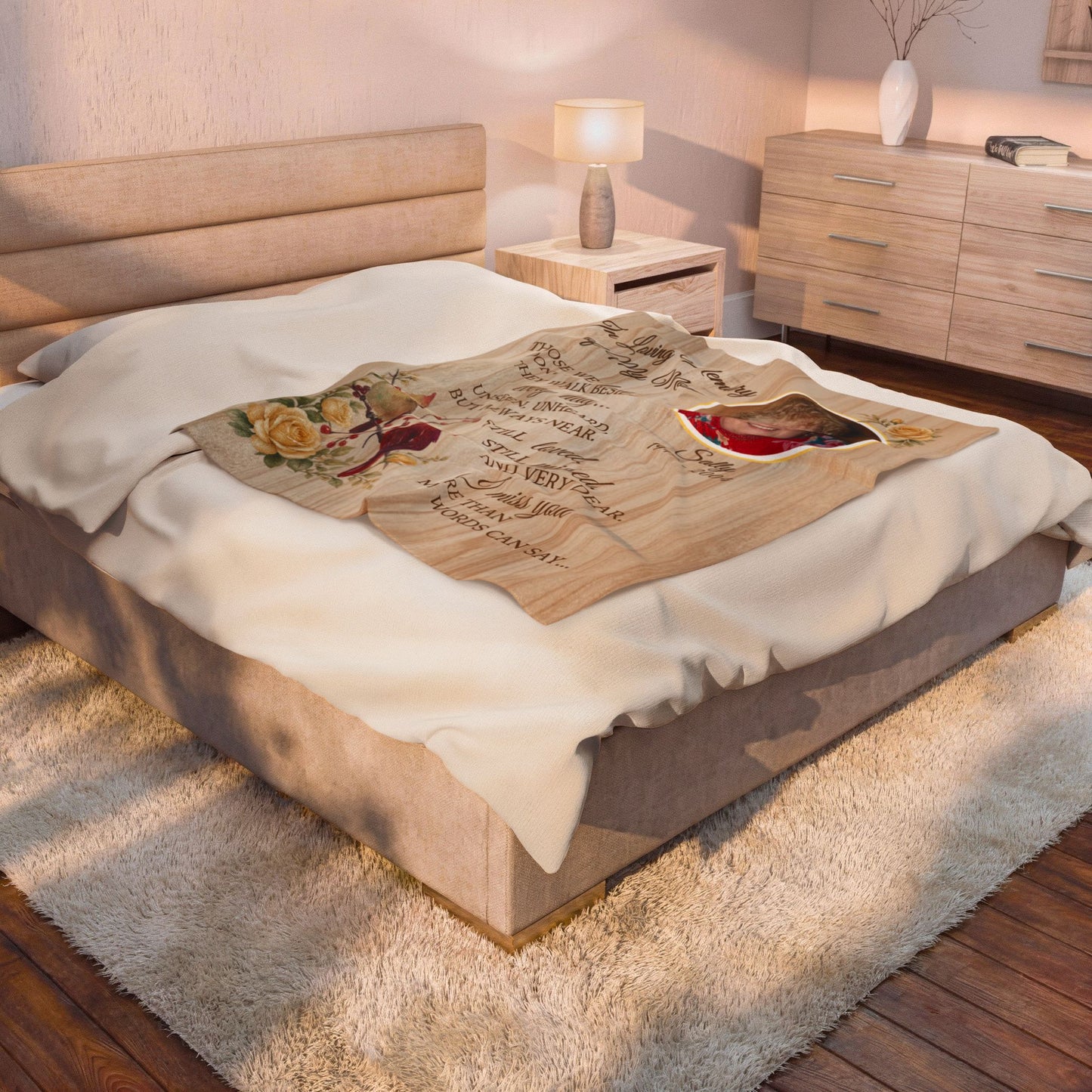 Trey's Mom 50 x 60 Velveteen Plush Blanket