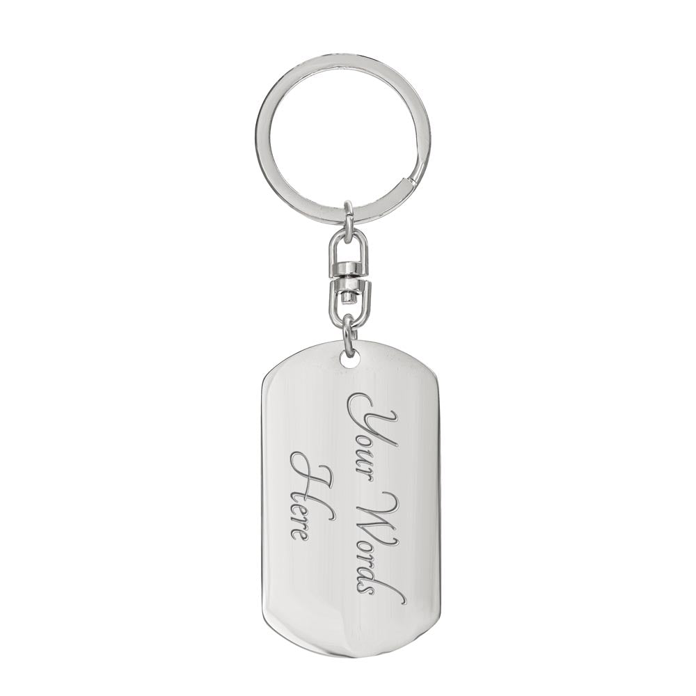 TO MY SON  |  DOGTAG KEYCHAIN