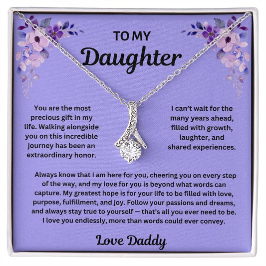 TO MY DAUGHTER NECKLACE   |   FROM DADDY