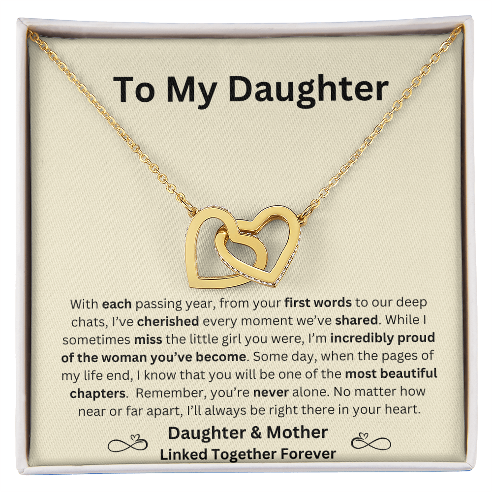 To My Daughter   |   Linked Heart Necklace