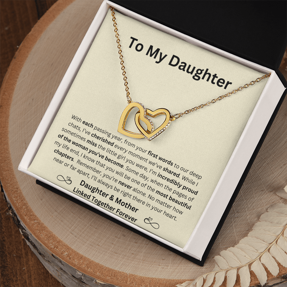 To My Daughter   |   Linked Heart Necklace