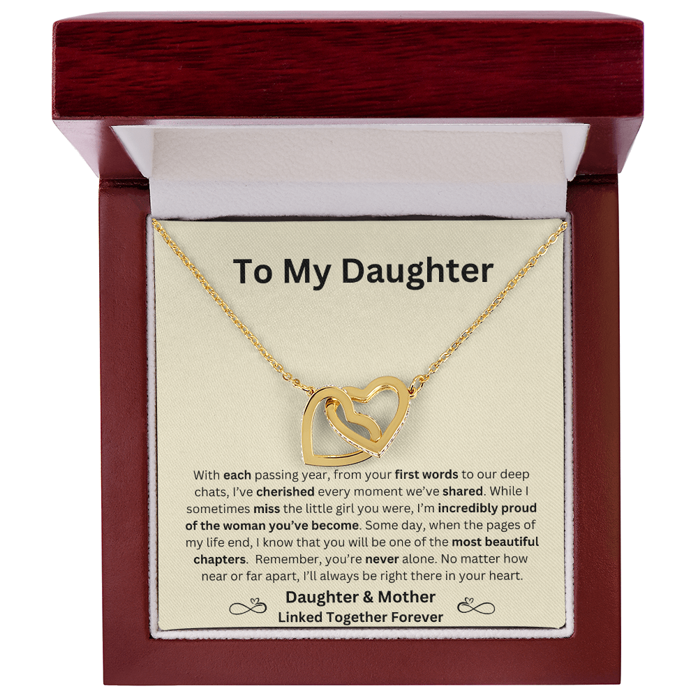 To My Daughter   |   Linked Heart Necklace