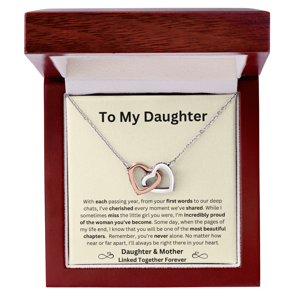 To My Daughter   |   Linked Heart Necklace