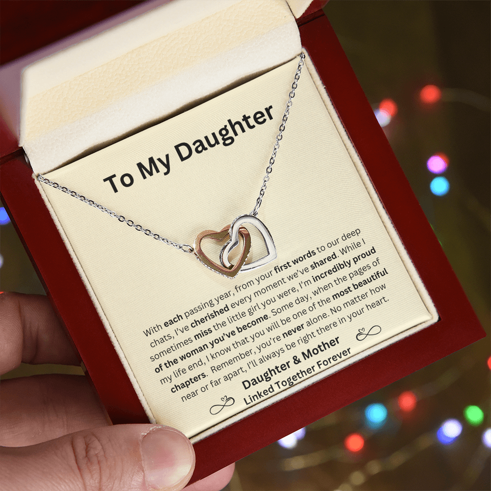 To My Daughter   |   Linked Heart Necklace