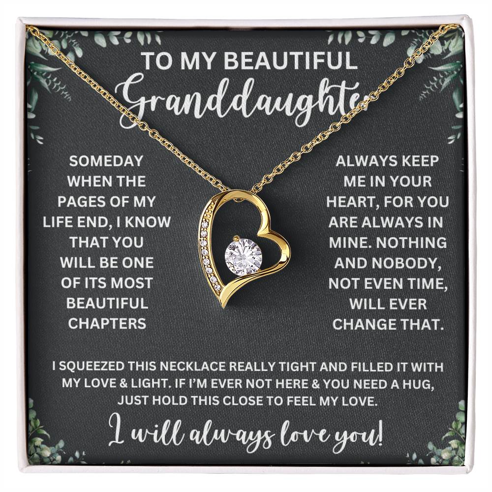 TO MY BEAUTIFUL GRANDDAUGHTER