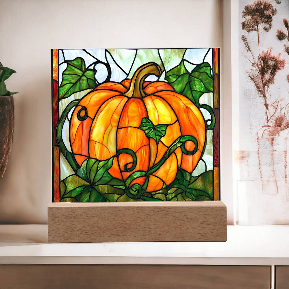 Fall | Harvest Bounty Square Acrylic LED Light