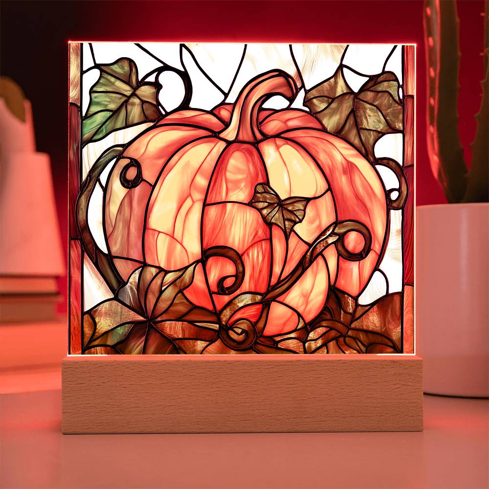 Fall | Harvest Bounty Square Acrylic LED Light