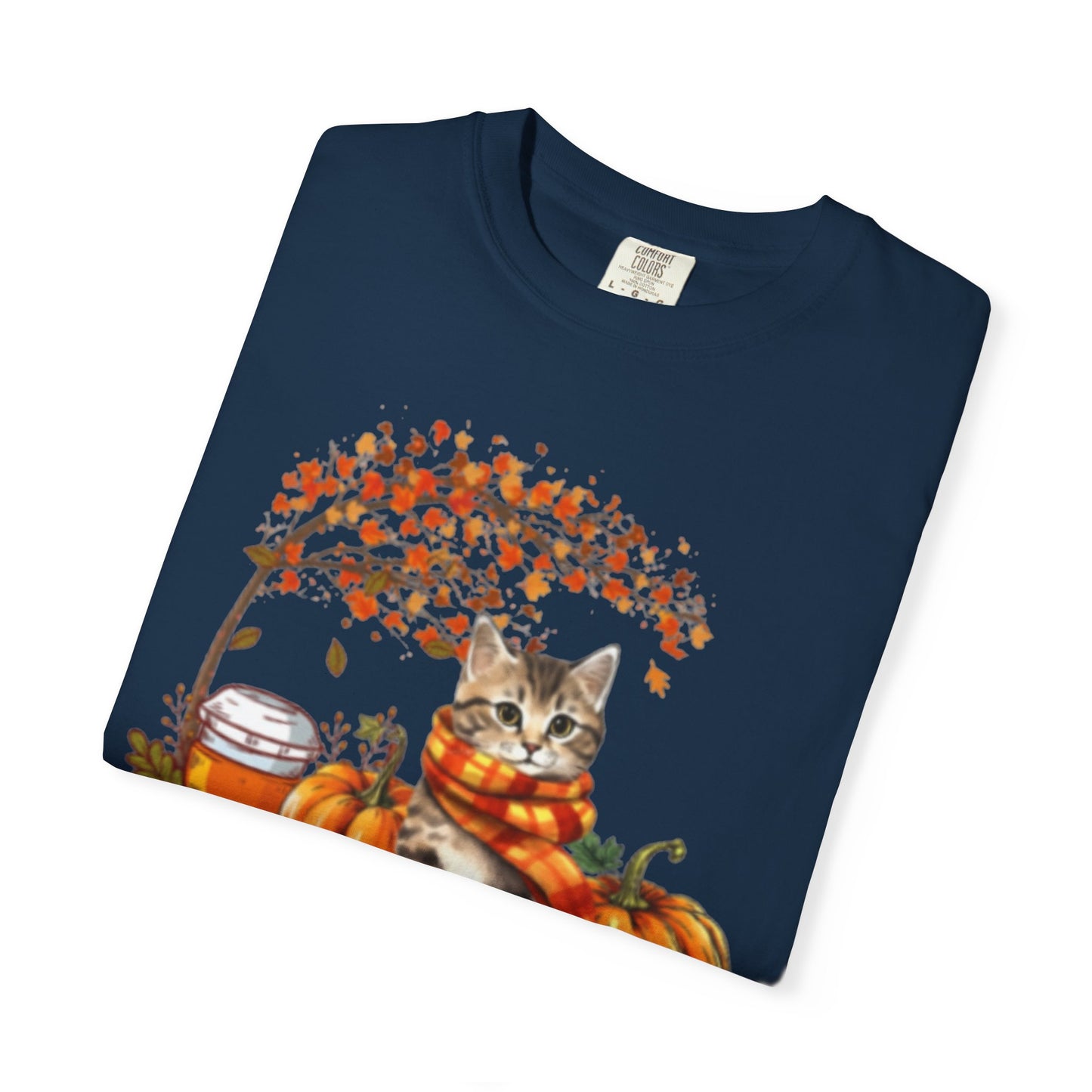 "It's Fall Y'all" Tabby Kitten Comfort Colors® Garment-Dyed T-shirt