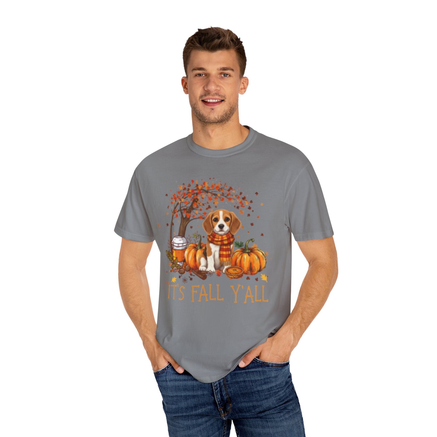 "It's Fall Y'all" Beagle Puppy Comfort Colors® Garment-Dyed T-shirt