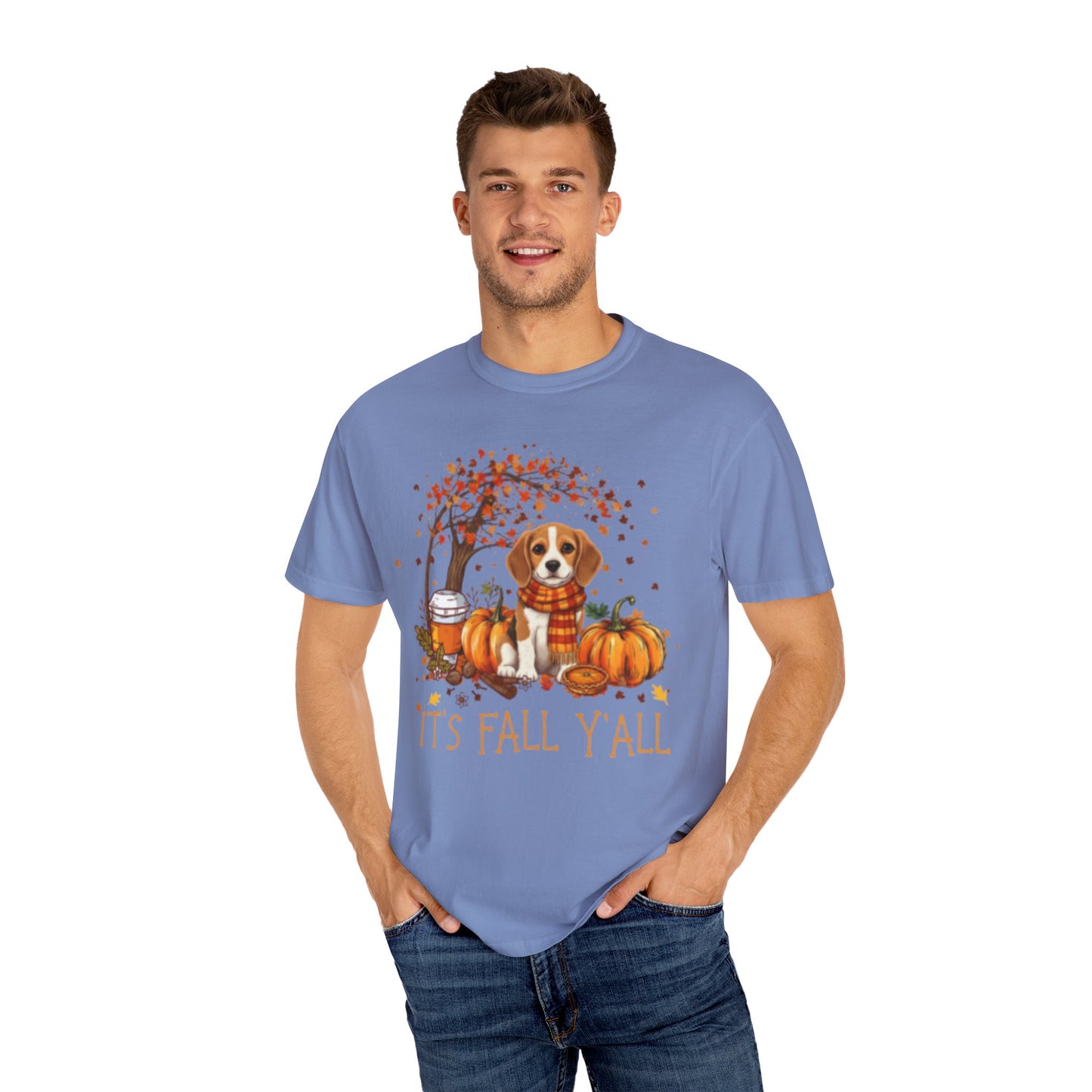 "It's Fall Y'all" Beagle Puppy Comfort Colors® Garment-Dyed T-shirt