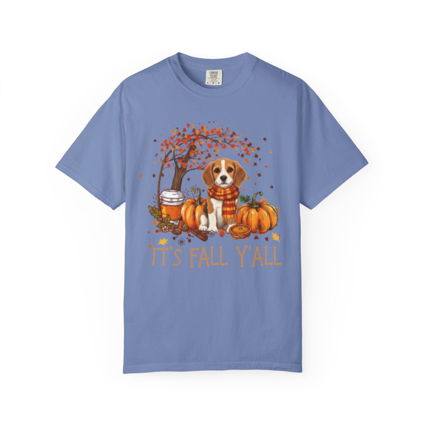 "It's Fall Y'all" Beagle Puppy Comfort Colors® Garment-Dyed T-shirt