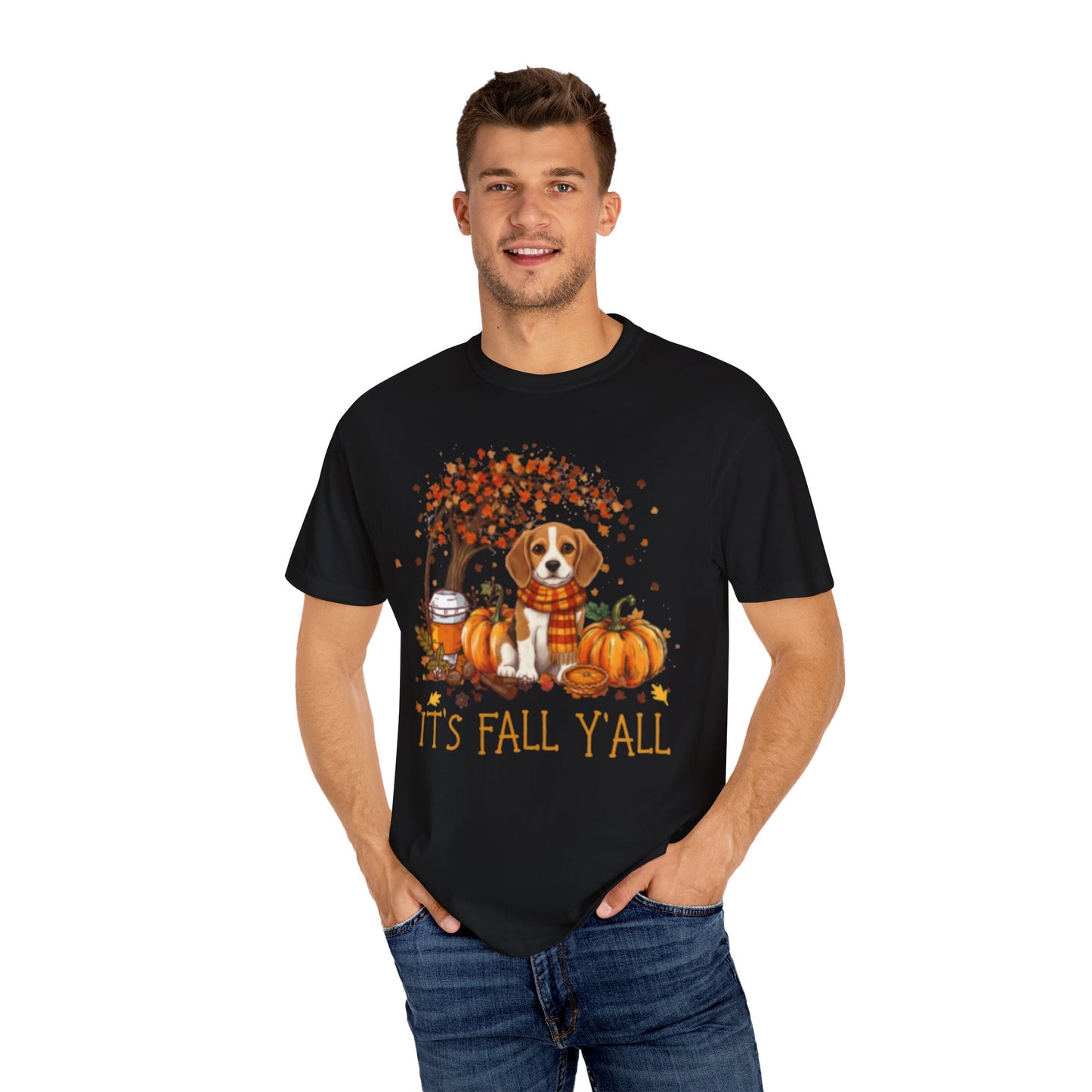 "It's Fall Y'all" Beagle Puppy Comfort Colors® Garment-Dyed T-shirt