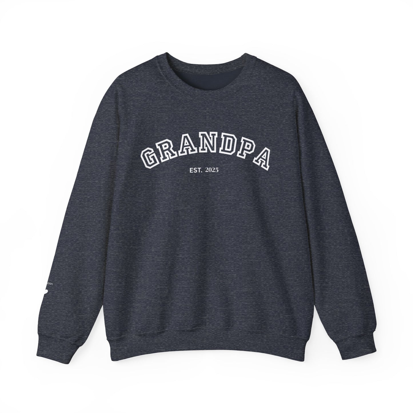 New Grandpa Sweatshirt with Grandkid's Names