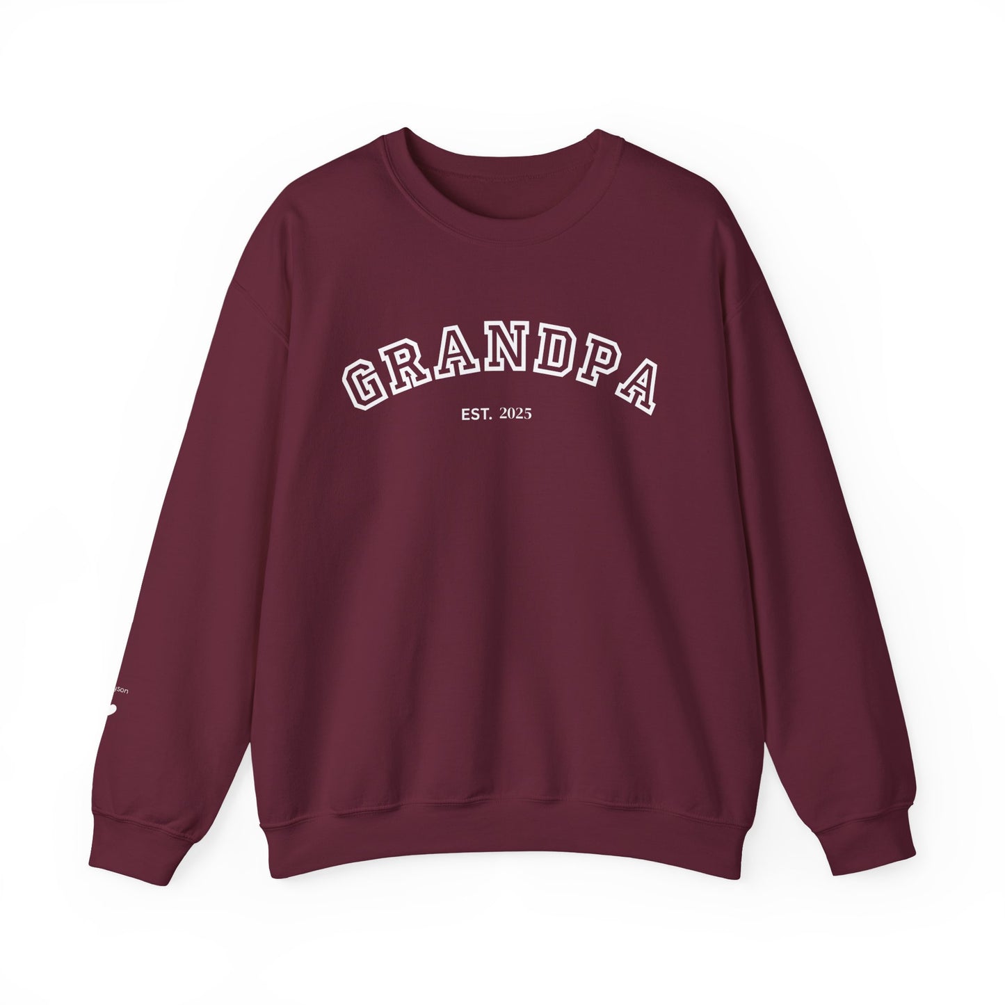 New Grandpa Sweatshirt with Grandkid's Names