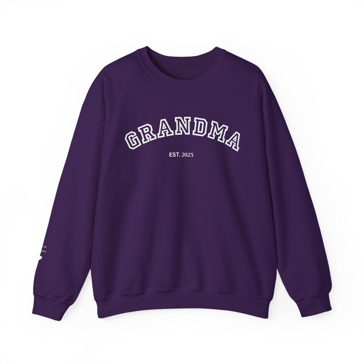 New Grandma with Grandkid's Names  Sweatshirt