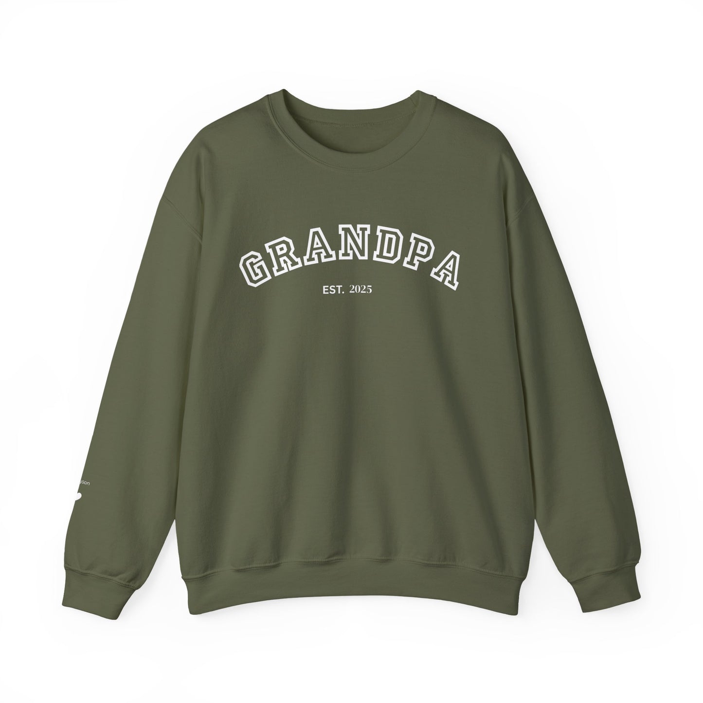 New Grandpa Sweatshirt with Grandkid's Names